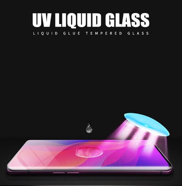 Grote foto drphone liquid glass galaxy s10 plus 3d curved edge 9h uv full glue screenprotector telecommunicatie mobieltjes