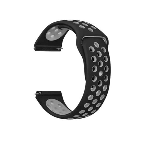 Grote foto drphone siliconen polsband galaxy watch 40 mm 42 mm 20 mm sportband zwart grijs kleding dames horloges