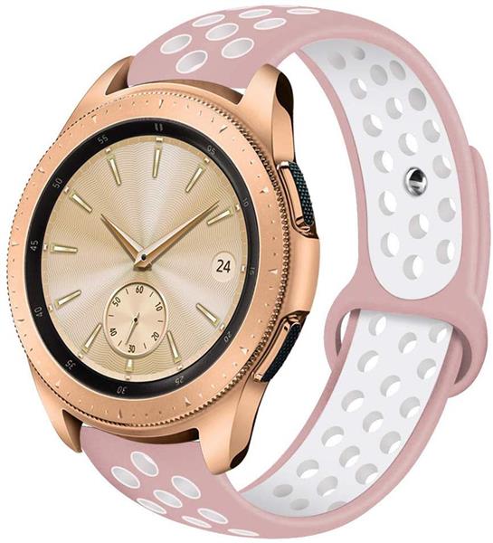 Grote foto drphone siliconen polsband galaxy watch 40 mm 42 mm 20 mm sportband roze wit kleding dames horloges