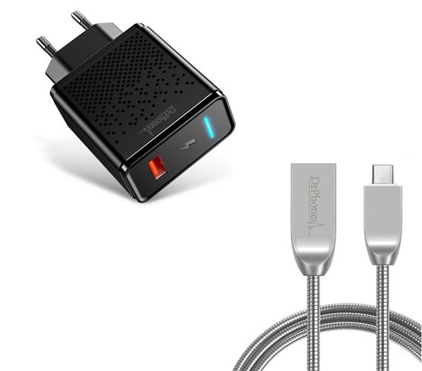 Grote foto drphone durable pro metalen usb c oplaadkabel adapter voor type c aansluiting tablet smartph telecommunicatie opladers en autoladers