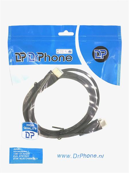Grote foto drphone hi speed hdmi naar hdmi kabel 4k ultra hd 3 meter 1.4v hoge snelheid goud verguld telecommunicatie opladers en autoladers