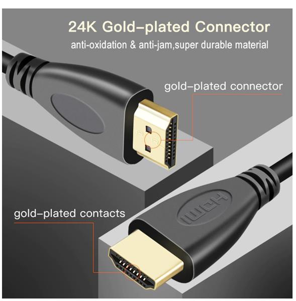 Grote foto drphone hi speed hdmi naar hdmi kabel 4k ultra hd 5 meter 1.4v hoge snelheid goud verguld telecommunicatie opladers en autoladers