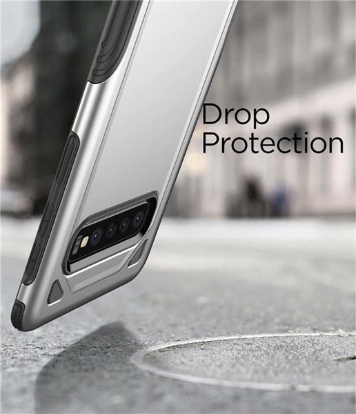 Grote foto luxwallet samsung galaxy s10 plus case desert armor drop proof hoes luxury silver telecommunicatie mobieltjes