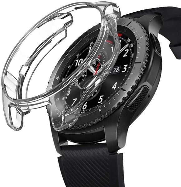 Grote foto drphone samsung galaxy watch s3 46mm plating tpu case transparant kleding dames horloges