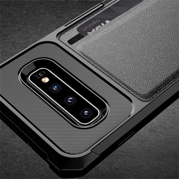 Grote foto drphone galaxy s10 plus tpu kaarhouder armor case met magnetische autohouder ondersteuning zwart telecommunicatie mobieltjes