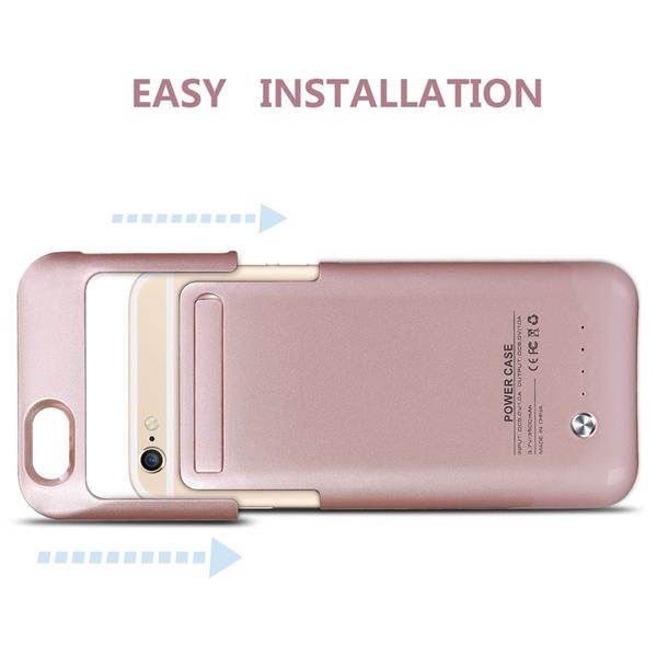 Grote foto iphone 6s 6 externe batterij accucase pack power bank 3500 mah rosegold telecommunicatie mobieltjes