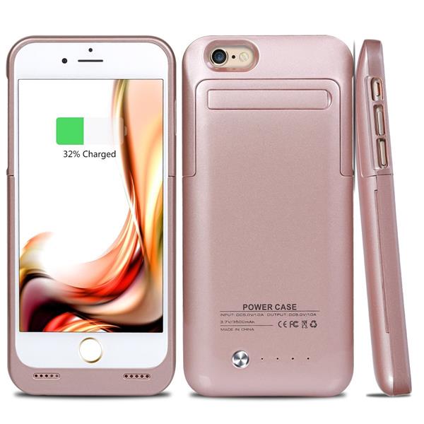 Grote foto iphone 6s 6 externe batterij accucase pack power bank 3500 mah rosegold telecommunicatie mobieltjes