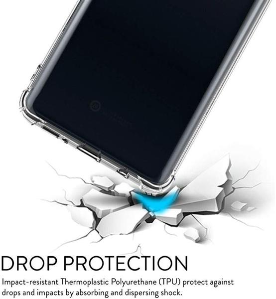 Grote foto drphone xz4 tpu hoesje siliconen bumper case met verstevigde randen transparant telecommunicatie mobieltjes
