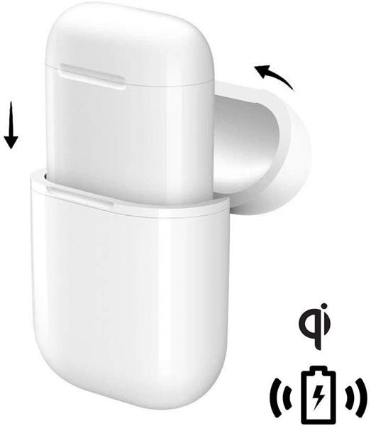 Grote foto drphone airpods draadloze oplaadhoes wireless beschermhoes geschikt voor elke qi draadloze oplad telecommunicatie opladers en autoladers