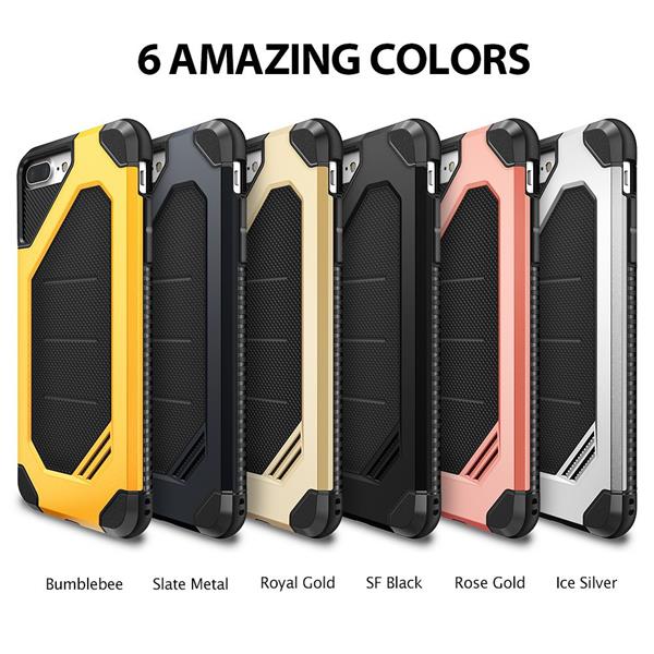 Grote foto iphone 7 plus rearth ringke max defender case bumblebee ringke max hd screenprotector telecommunicatie mobieltjes