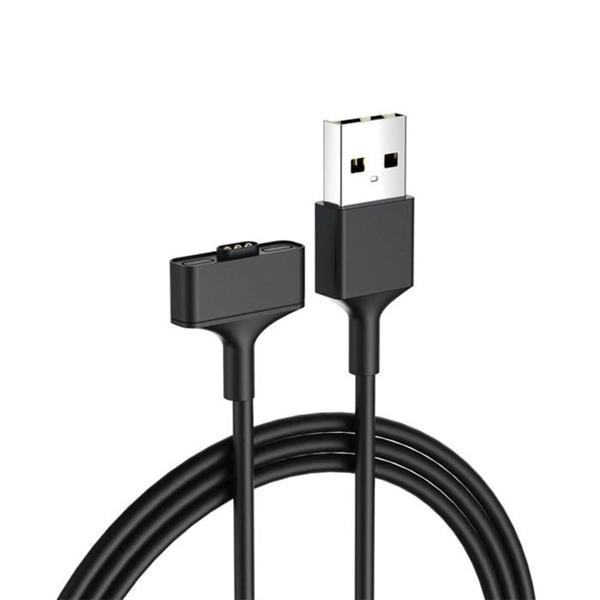 Grote foto drphone ion3 1 meter fitbit ionic magnetisch usb oplaad kabel charger lader adapter zwart telecommunicatie opladers en autoladers