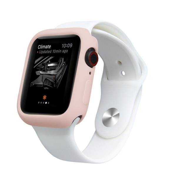 Grote foto drphone fc2 44mm case kras en schokbestendig tpu hoesje geschikt voor apple watch 44mm roze kleding dames horloges