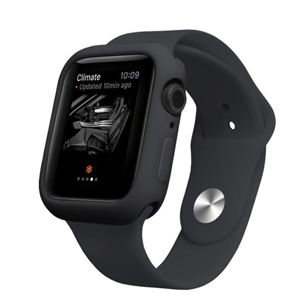 Grote foto drphone fc2 40mm case kras en schokbestendig tpu hoesje geschikt voor apple watch 40mm zwart kleding dames horloges