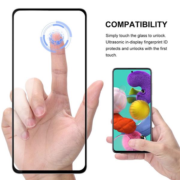 Grote foto drphone samsung galaxy a51 tempered glas 3d volledige glazen dekking full coverage 9h zwart telecommunicatie mobieltjes