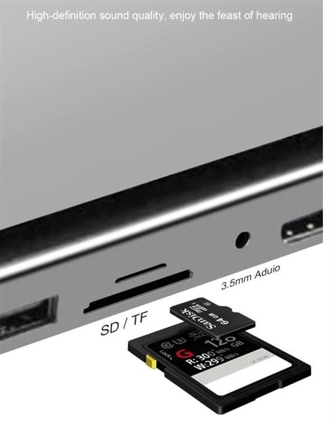 Grote foto drphone usb c hub 11 in 1 met gigabit ethernet 4k hdmi vga 3x usb3.0 1x usb2.0 micro sd computers en software overige computers en software