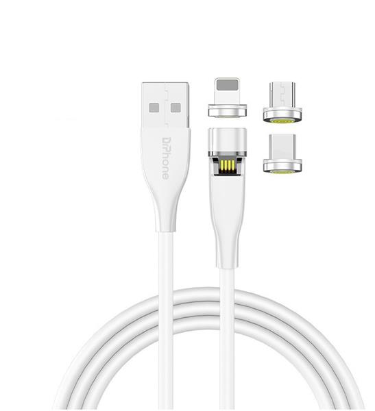 Grote foto drphone omnia 540 3 in 1 micro usb lightning usb c magnetische oplaadkabel oplader 9v ka telecommunicatie opladers en autoladers