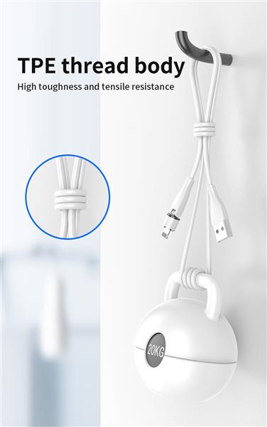 Grote foto drphone omnia 540 3 in 1 micro usb lightning usb c magnetische oplaadkabel oplader 9v ka telecommunicatie opladers en autoladers