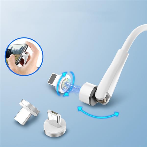 Grote foto drphone omnia 540 3 in 1 micro usb lightning usb c magnetische oplaadkabel oplader 9v ka telecommunicatie opladers en autoladers