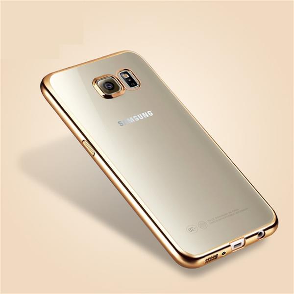 Grote foto samsung galaxy s8 plus electro shine tpu gel case goud telecommunicatie mobieltjes