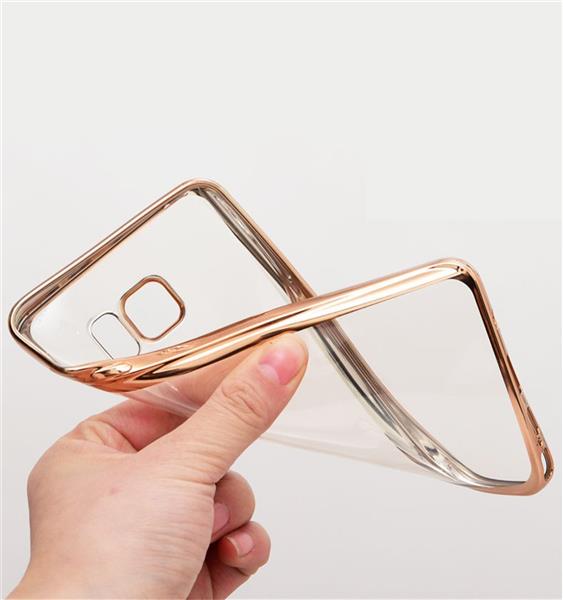 Grote foto samsung galaxy s8 plus electro shine tpu gel case goud telecommunicatie mobieltjes