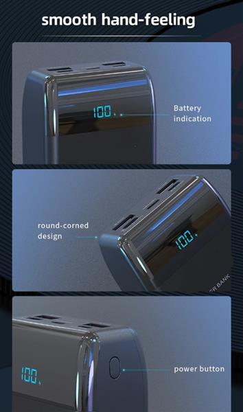 Grote foto drphone pw4 powerbank 30000mah 22.5w draagbare oplader usb c pd 20w met digitale lcd scherm 2 telecommunicatie opladers en autoladers