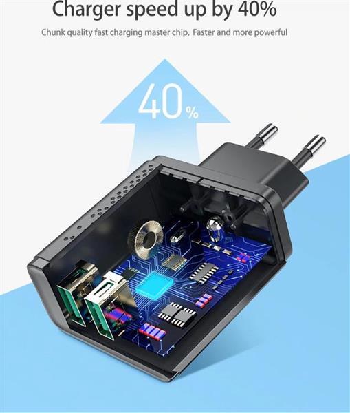 Grote foto drphone acc02 iq smart 2 poort lader gecertificeerde 2 meter lightning naar usb kabel telecommunicatie opladers en autoladers