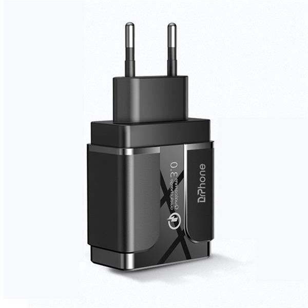 Grote foto drphone ps5 y 2x 3 meter kabel usb c oplaadkabel 18w dubbele qualcom 3.0 quick charge adap telecommunicatie opladers en autoladers