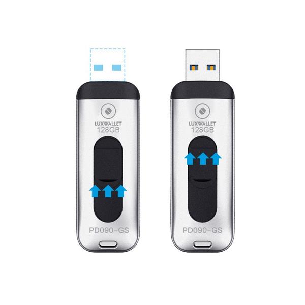 Grote foto luxwallet pd9 usb 3.0 flash drive metalen usb stick 128gb high speed draagbare geheugen stick computers en software overige computers en software