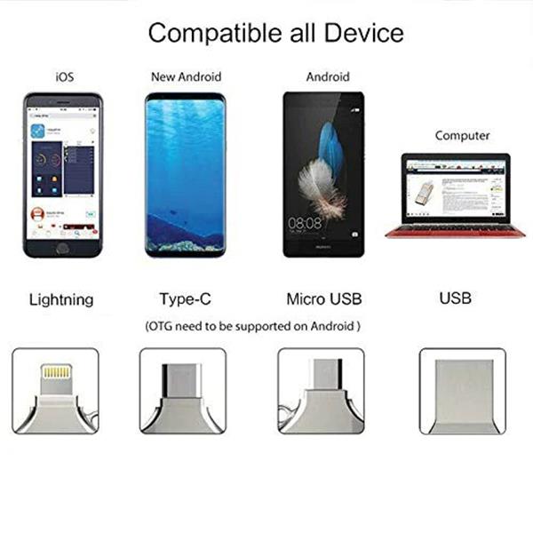 Grote foto drphone 3 drive 512gb usb opslag externe geheugen voor smartphones tablets lighting andro computers en software overige computers en software