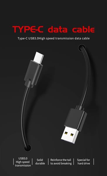Grote foto drphone ad1 0.8m type c naar usb3.0 2.4a kabel met data overdracht overdrachtssnelheid tot 6 gbps telecommunicatie opladers en autoladers