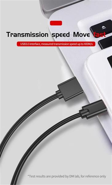 Grote foto drphone ad1 0.8m type c naar usb3.0 2.4a kabel met data overdracht overdrachtssnelheid tot 6 gbps telecommunicatie opladers en autoladers