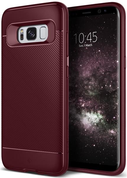 Grote foto s8 caseology vault ii series tpu shock proof case burgundy red telecommunicatie mobieltjes