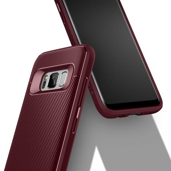 Grote foto s8 caseology vault ii series tpu shock proof case burgundy red telecommunicatie mobieltjes