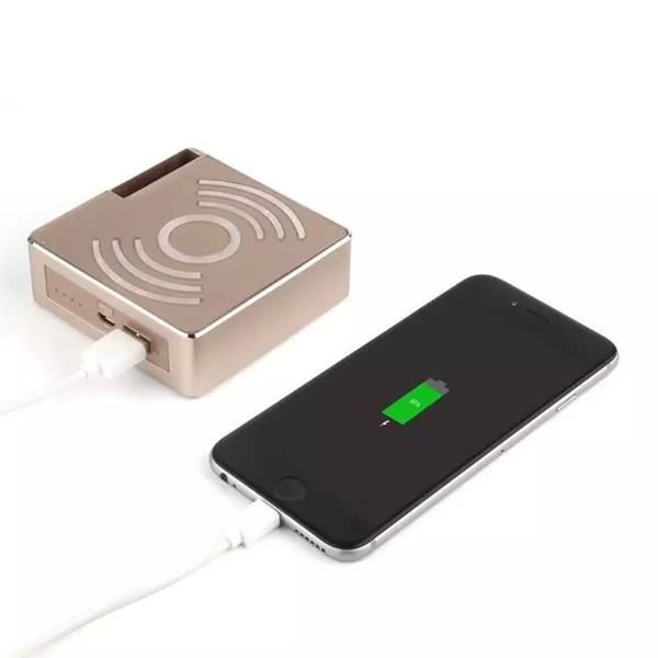 Grote foto aluminium metalen powerbank qi lader apple watch serie 1 2 3 dock 5200 mah fast charge ma kleding dames horloges