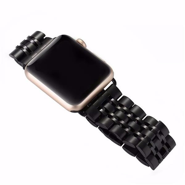 Grote foto drphone 7 kralen horlogeband rvs roestvrij stalen armband geschikt voor ios smartwatch 38 40 4 kleding dames horloges