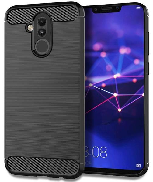 Grote foto drphone mate 20 lite carbon hoesje geborsteld tpu case ultimate drop proof siliconen case carb telecommunicatie mobieltjes