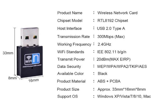 Grote foto drphone w2 usb draadloze wifi adapter 300 mbps hoge snelheid ultra snel mini wifi dongle computers en software overige computers en software