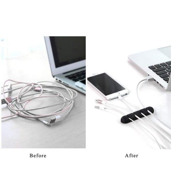 Grote foto drphone hc2 zelfklevende kabel clip universele kabelhouder kabelorganizer 5 ingangen organis telecommunicatie opladers en autoladers