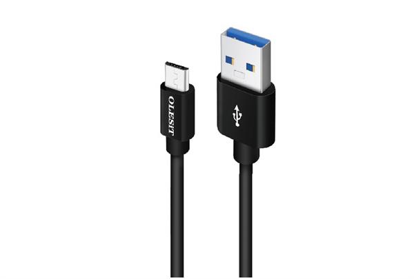 Grote foto olesit type c usb c 3 meter fast charge 2.4a oplaadkabel veilig laden data sync transfer z telecommunicatie mobieltjes