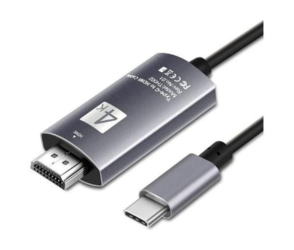 Grote foto drphone usb c naar hdmi adapter kabel 4k 60hz hdtv adapter type c naar hdmi kabel grijs computers en software overige computers en software