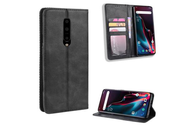 Grote foto drphone pu lederen book case voor oneplus 7 magnetische flip cover zwart telecommunicatie mobieltjes