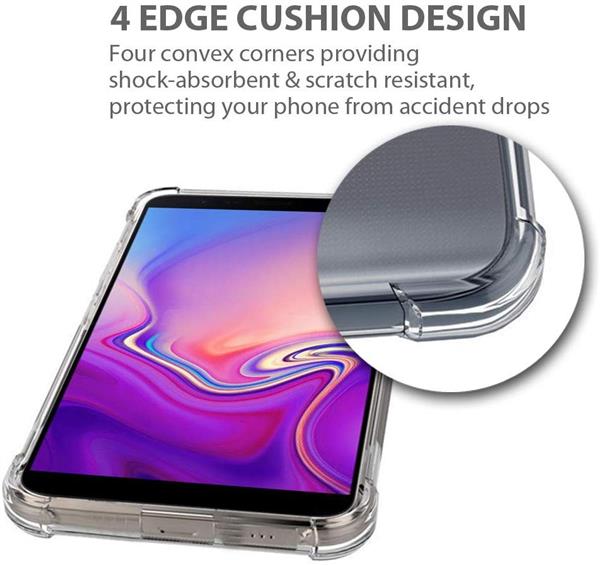 Grote foto drphone samsung j6 plus j610 tpu hoesje siliconen bumper case met verstevigde randen transpar telecommunicatie mobieltjes