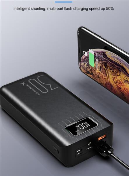 Grote foto drphone hypercell 30.000 mah lader led display led lamp mobiele power bank powerbank met e telecommunicatie opladers en autoladers