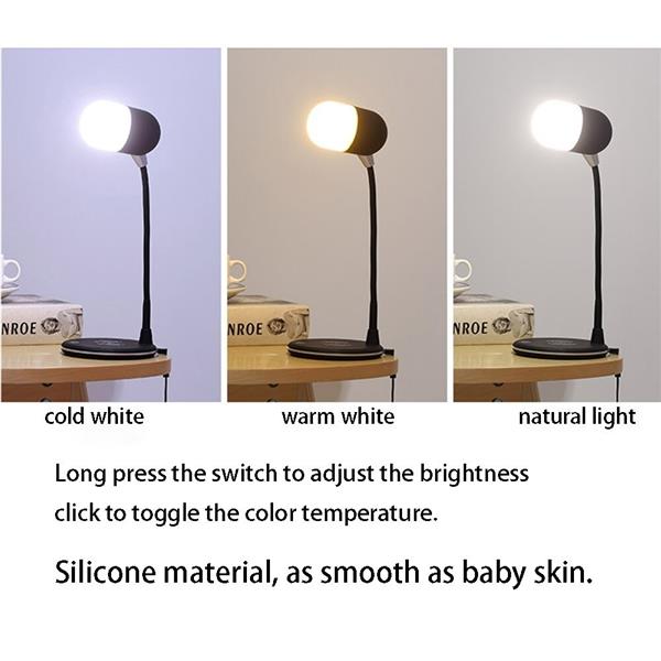 Grote foto drphone smartsound 3 in 1 lamp smart speaker nachtlamp draadloos laden bluetooth 5.0 b telecommunicatie opladers en autoladers