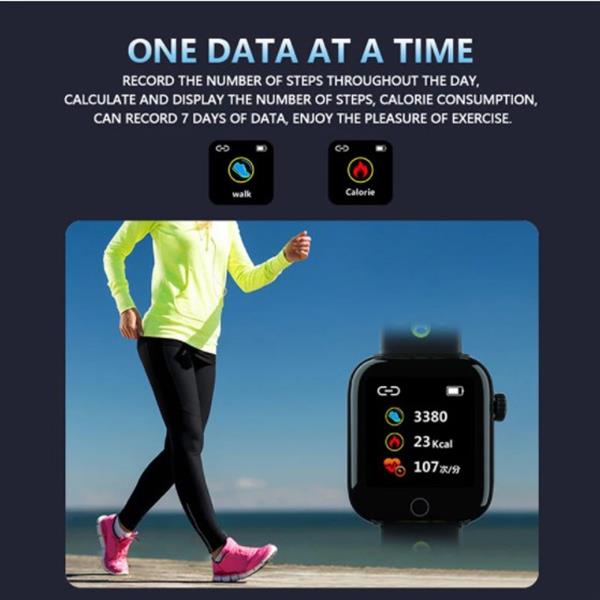 Grote foto drphone gte2 smart smartwatch tracker ip68 waterdicht horloge mannen vrouwen zwart rood kleding dames horloges