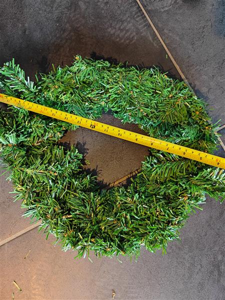 Grote foto dennenkrans kunst 45 50cm 18 inch spruce wreath kunst krans zelf open buigen verzamelen overige verzamelingen