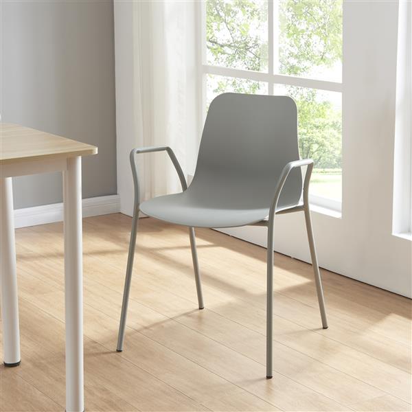 Grote foto en.casa eetkamerstoel set van 2 kankaanp 80x57 5x52 cm lichtgrijs huis en inrichting stoelen