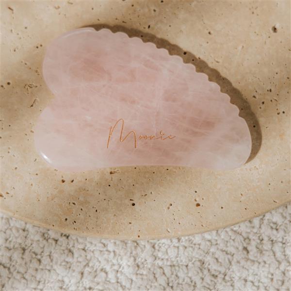 Grote foto gua sha heart face tool rose quartz beauty en gezondheid lichaamsverzorging