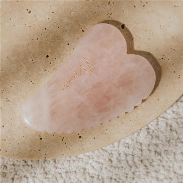 Grote foto gua sha heart face tool rose quartz beauty en gezondheid lichaamsverzorging