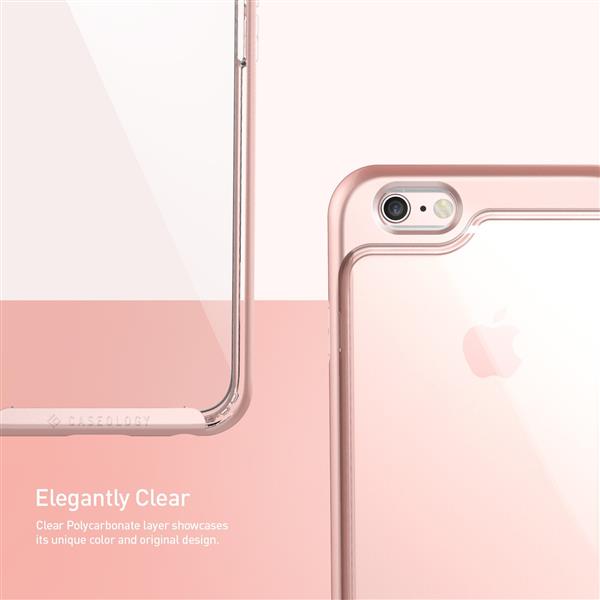 Grote foto caseology skyfall series iphone 6s 6 plus rose gold 1 gratis iphone 6s 6 plus screenprotector telecommunicatie mobieltjes